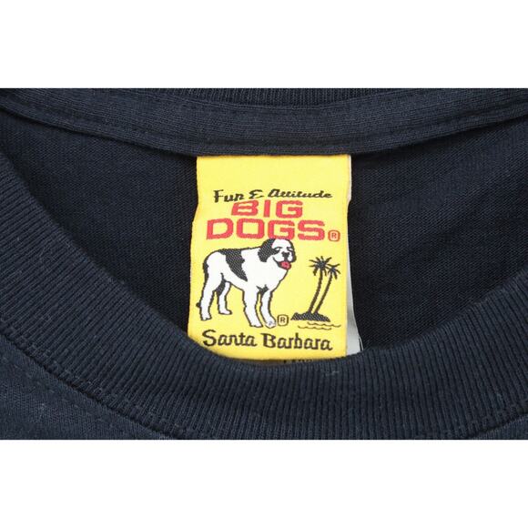 NWT Big Dogs T-shirt Firedog Adult Size Large Black 100% Cotton 2004 Vintage - Picture 7 of 9